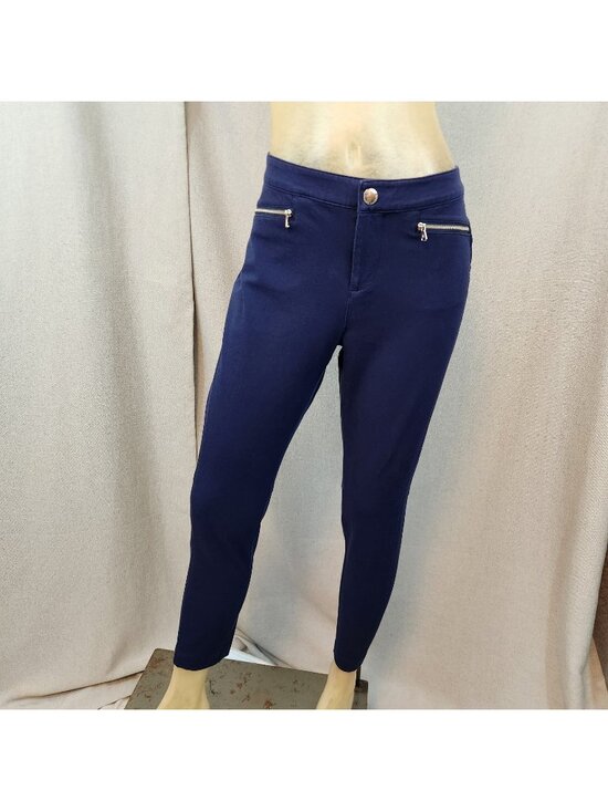 Lauren Ralph Lauren Pants - Lauren Ralph Lauren Blue Flat Front Tapered Jeans Pants Slacks Siz 10 MEDIUM